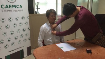 한국 방송 MBC, 아베 상가 취재