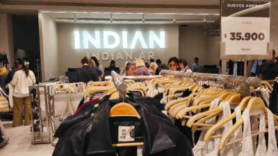 [경제] 우루과이의 저가 의류 브랜드 ‘인디안(Indian)’이 아르헨티나에 새로운 매장을 오픈했다: 의류 12,900페소부터