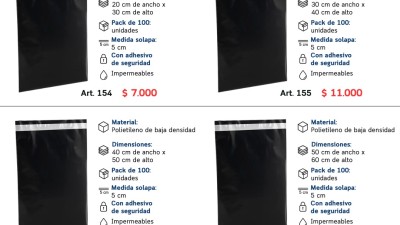 Bolsas Ecommerce Negras