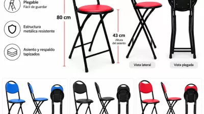 illas, Banquetas y Taburetes | Plegables y Multiuso