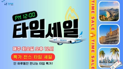 타임세일-항공권